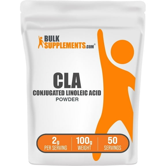 BulkSupplements Conjugated Linoleic Acid Powder - CLA Supplements - Dietary Supplement, Gluten Free, 2g per Serving, 100g (3.5 oz)