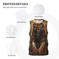thumbnail image 3 of Pofeuu Tiger In The Fallen Leaf Forest Print Basketball Jersey, Shirts for Men Youth Basketball Jersey Crew Neck-XX-Large, 3 of 6