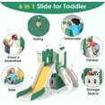 KORIMEFA Toddler Slide Set, Slide for Toddlers Age 1-4 with Basketball ...