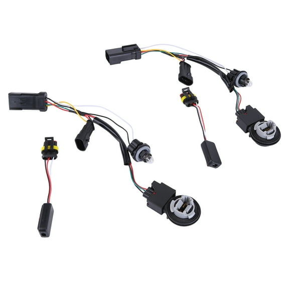 Zcargel 1Pair LED Tail Light Wiring Harness Replace 55277415AA 55277414AA for Ram 1500 2500 3500 2013-2023 PMMA Secure Connection