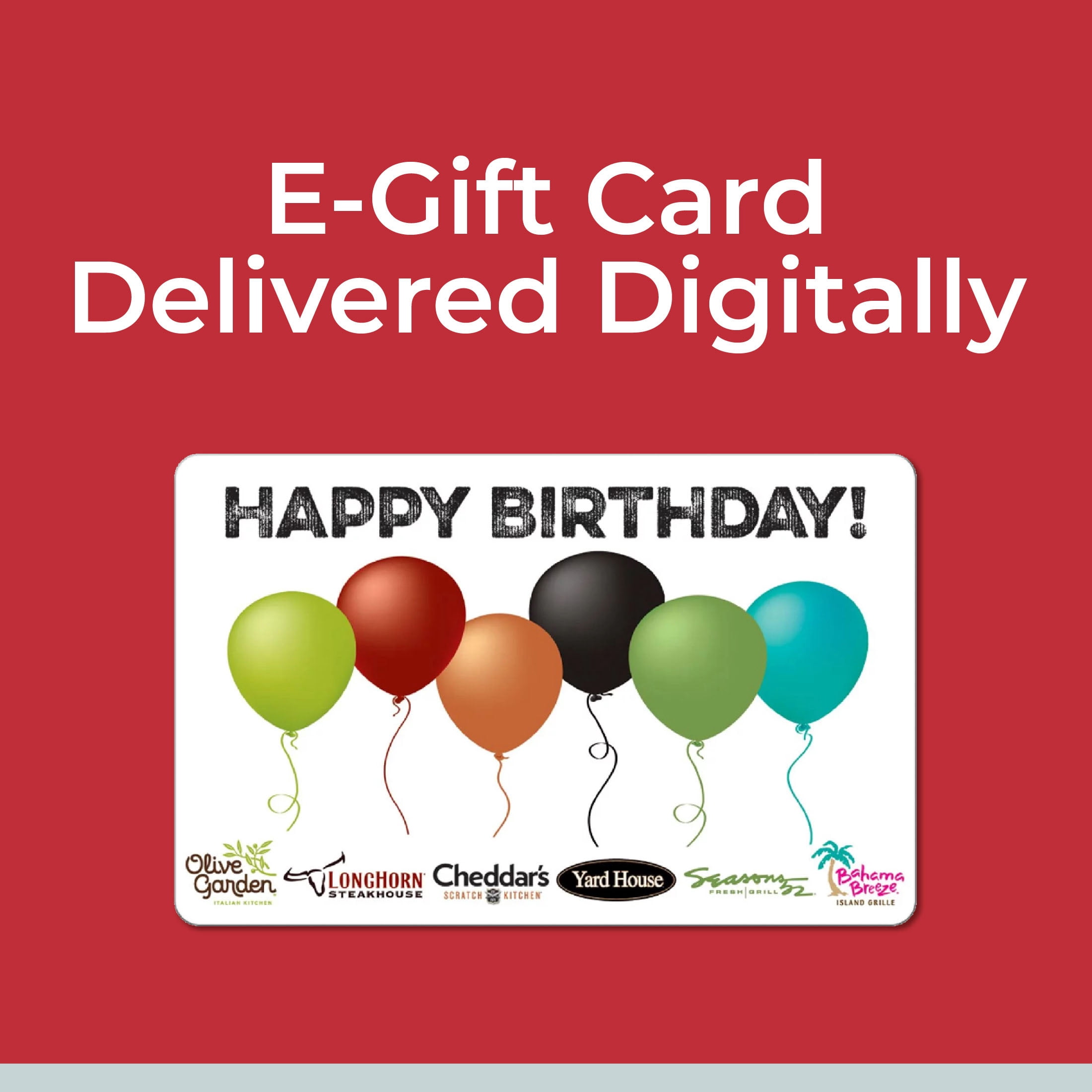 Darden® Restaurants $25 Happy Birthday eGift Card [Email Delivery]
