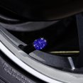 thumbnail image 3 of ORUYROP Valve Stem Caps, 4 Pack Handmade Crystal Rhinestone Universal Car Tire Valve Caps Chrome, Attractive Dustproof Bling Car Accessories (Dark Blue), 3 of 7