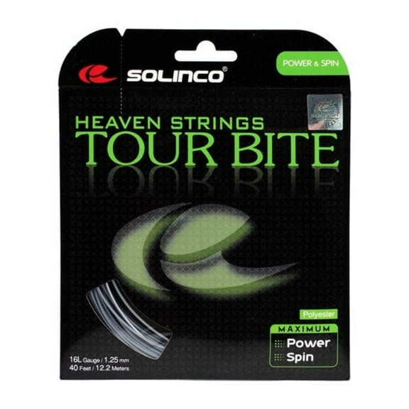 tour bite tennis string silver