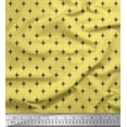 thumbnail image 1 of Soimoi Velvet Fabric Dot & Black Small Motif Shirting Printed Fabric 1 Yard 58 Inch Wide, 1 of 1
