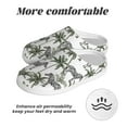 thumbnail image 6 of Yiaed Palm Trees Zebra Print Slippers Fuzzy Warm Cozy Slippers Non Slip House Slippers For Indoor Outdoor Slippers House Slippers-35/36, 6 of 7