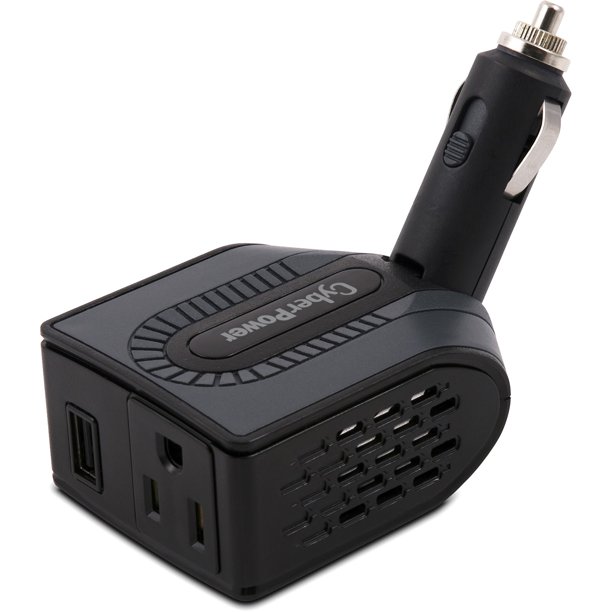 Cyber Power CPS150BU Mobile Power Inverter 150W with USB Charger and Swivel Head