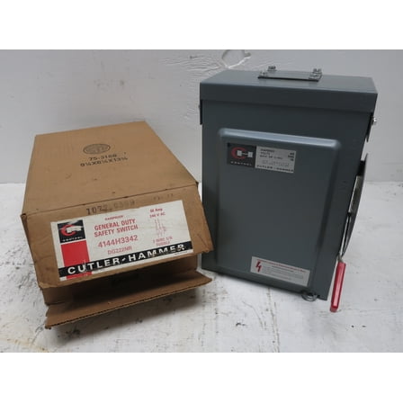 NEW Cutler Hammer DG222NR 60A 240V Fusible Safety Switch Disconnect 1PH 2P 3R