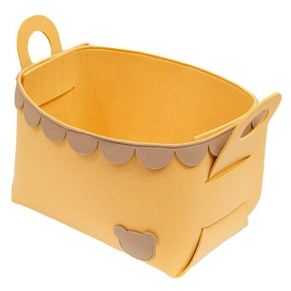 TISHITA Foldable Clothing Storage Box Laundry Organizer Toys Washing Baskets Storage Bin for Washroom Travel Camping Home yellow