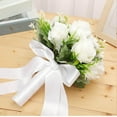 thumbnail image 4 of Romantic Bridal Bouquets Flower Arrangements Bridesmaid Bouquet Artificial Flowers for Wedding Ceremony Anniversary Bridal Shower,, 4 of 10