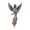 Violet, variant on Sparkling Hawks Pin Retro Style Rhinestones Embellished Sturdy Alloy Fashion Gift