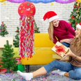 thumbnail image 1 of Puntoco Linterna De Navidad Roja Decoración De Fiesta Temática Navideña Linterna De Papel De Medusas Plegable A, Decoración Del Hogar, 1 of 4