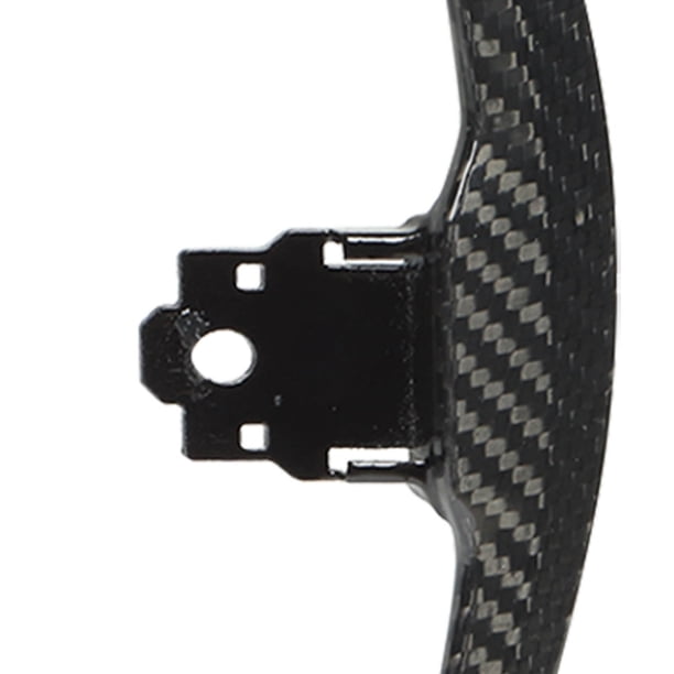 Palanca de cambios del volante Jadeshay Fibra de carbono seca Negro brillante + Rojo Ajuste extendido