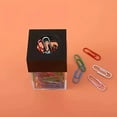 thumbnail image 4 of Transparent Desktop Paper Clip Dispenser Desk Organizer Adorable Storage Containers For Supplies Accessories, 4 of 6