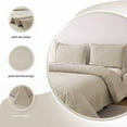 thumbnail image 6 of Beartech Solid Color Quilt Set Queen/Full Size Camel Bedspread Coverlet Microfiber Bedding Lightweight Reversible Set,Soft Bedding for All Seasons, 6 of 7