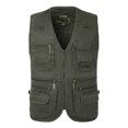 thumbnail image 2 of Honeeladyy Discount Mens Fishing Vest Utility Workweight Safari Travel Hunting Waistcoat,Multi Pockets,Hiking Camping Photography, 2 of 7
