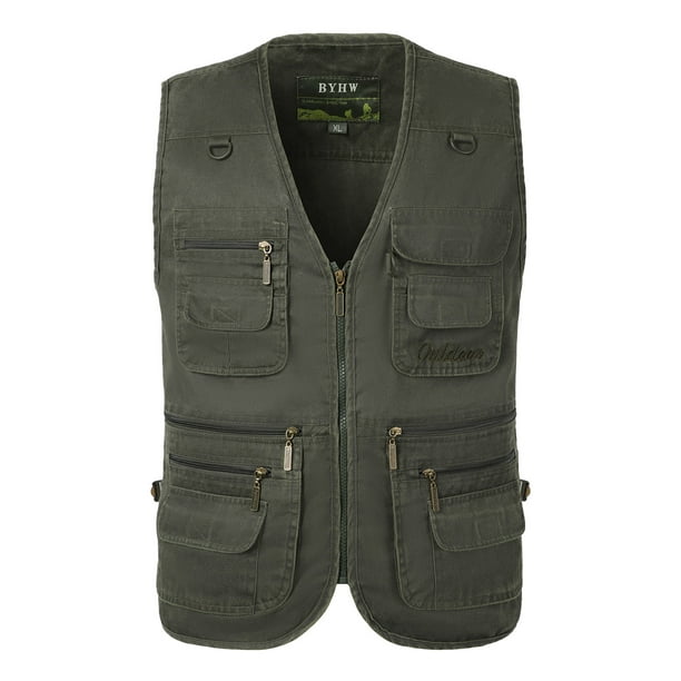 jovati Men's Outdoor Vest Leisure Jacket Lightweight Vest With Zip Many  Pockets Gift For Men,Mens Underwear,Hoodies for Men 