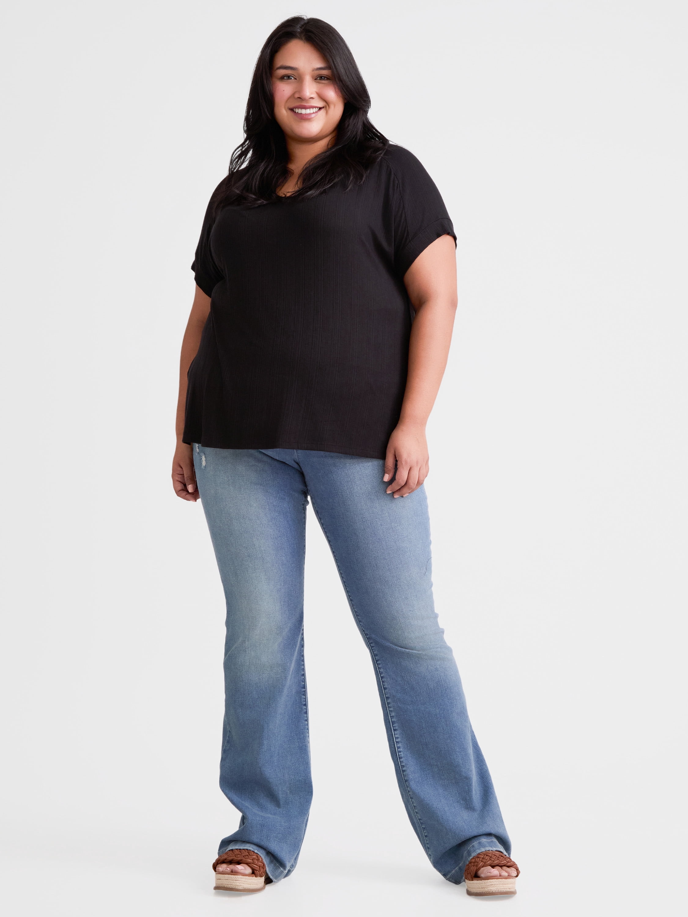 Terra & Sky Women's Plus Size Tunic Tee