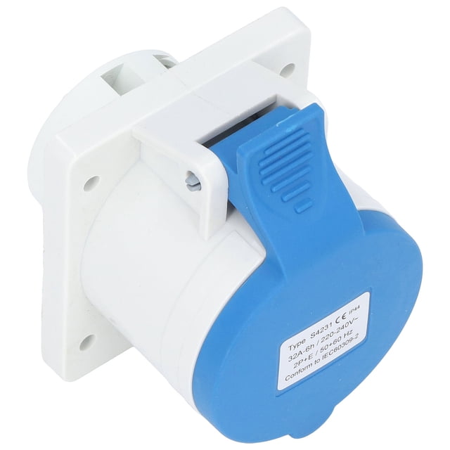Conector Industrial, Zócalo De Aviación AC 220-240V 32A 3 Pines 2P+T Para Interiores Y Exteriores