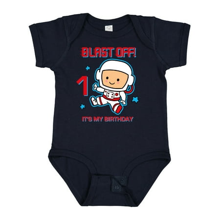 

Inktastic Blast off 1st Birthday Gift Baby Boy Bodysuit