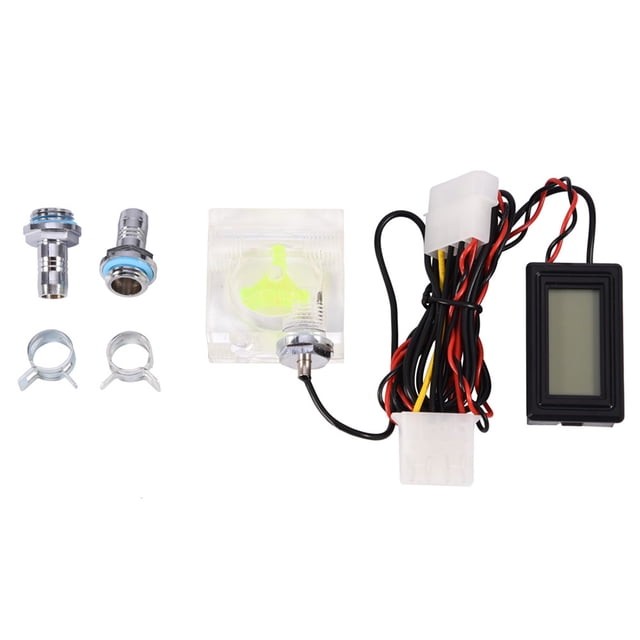 Termómetro digital del medidor de flujo de 3 vías de la computadora de la PC para el kit del sistema de refrigeración por agua
