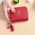 thumbnail image 2 of Adorable Mini Purse For Women Tassel Designed Cute Bear Zip Wallet For Daily Use And Commuting Perfect For Students And Convenience, 2 of 4
