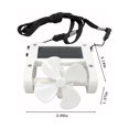 thumbnail image 3 of Floleo Small Fan Portable Solar Powered Hat Clip Fan with USB, Mini Personal Neck Hanging Fan for Indoor Outdoor Sports Travel Camping Office Desk, 3 of 7
