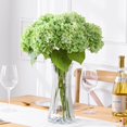 thumbnail image 2 of Waipfaru 4Pcs Hydrangea Artificial Flowers,20" Faux Hydrangea Flower with Stems,Full Latex Real Touch Hydrangea Flowers for Office Home Party Wedding Decor(Green), 2 of 7
