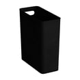 thumbnail image 2 of 10L Narrow Slim Trash Can for Kitchen Bedroom Bathroom, 5.2 Inch Wide Small Garbage Bin with Handle, Space-Saving Waste Basket for Tight Spaces, Black, 2 of 6