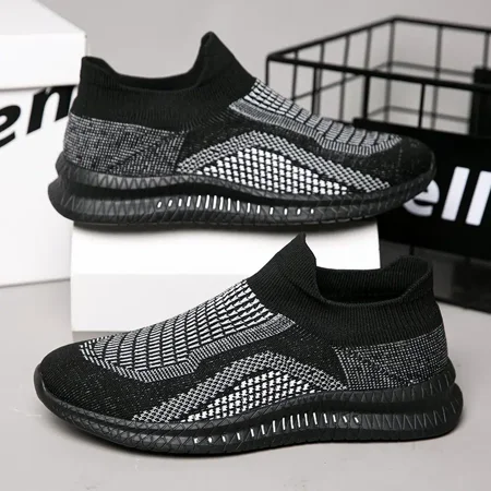 

Men‘s Knit Breathable Lightweight Slip On Sneakers Men‘s Sock Shoes