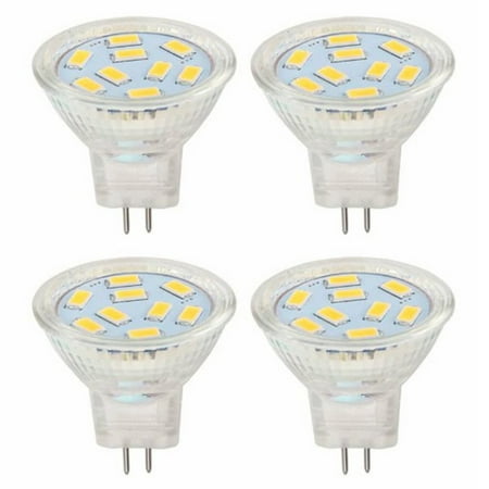 

4Pcs Mr11 Led Bulb Warm White Spotlight Replace Halogen Light Low Consumption