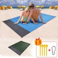 thumbnail image 2 of Maoww Tapis de Camping Anti-Humidité Anti-Déchirure Couverture de Plage Tapis de Sol Randonnée Vert Foncé et Gris, 2 of 6