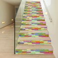 thumbnail image 5 of Modern Coloful Abstract Watercolor ceramic tile Peel and Stick Vinyl Stair Riser Decals Staircase Tile Stickers Decor Modern Marble Decoration Self-Adhesive, 5 of 9