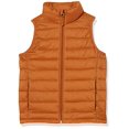 thumbnail image 1 of XNA Essentials Toddler Boys Lightweight Water-Resistant Packable Puffer Vest, Light Brown, 2T, 1 of 1