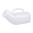 thumbnail image 1 of Botella urinal de hombres, recipiente urinario portátil de 1200 ml de 1200 ml, botella de orina orinal masculina para al aire libre, acampar, Blanco, 1 of 9