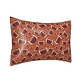 thumbnail image 2 of Disketp American Football1 Satin Pillowcase For Hair And Skin - Satin Pillow Cases Standard Size 20x30 Inches With Zipper,Gifts For Women Men, 2 of 8