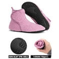 thumbnail image 3 of Gustave Women's Fuzzy Bootie Slippers Winter Warm Non-Slip Barefoot House Shoes Casual Cozy Fleece Lined Sock Slippers Foldable for Indoor Outdoor, 3 of 9
