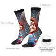 thumbnail image 5 of Saiise Chucky Funny Socks Men Women Adults Novelty Graphic Crew Tube Socks Crazy Design Casual Dress Socks for Sports,Running,Travel, 5 of 7