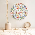 thumbnail image 5 of Picia Hello Summer2 Pattern Bone China Decorative Plate – Wall Decor with Stand and Adhesive, Elegant Ornament for Living Room, Office, or Entryway-8in, 5 of 6