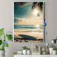thumbnail image 4 of Beach Surfboard Sunset Canvas Wall Art，Suitable for Living Room，Bedroom，Bathroom，Office，and Hotel Decoration., 4 of 8