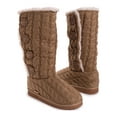 thumbnail image 3 of Muk Luks Women's Lilyana Faux Fur Lined Side Button Knit Boots, 3 of 6