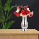 thumbnail image 3 of ColoMX Florero de acero inoxidable, jarrón con adorno floral para boda, decoración de mesa para el hogar, 3 of 8