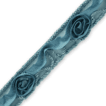 Rosette Trim - Expo Int'l 10 yards of Ribbon Rosette w / Small Rosebud Trim by the yard