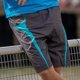 thumbnail image 2 of Spiro - Pantalones cortos de deporte transpirables Modelo Micro-Team hombre caballero - Gym/Running/Verano (Gris / Agua), 2 of 3
