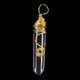 thumbnail image 3 of Colgantes de cristal natural hexagonal Cadena de piedras Colgante Joyería de mujer Oro, 3 of 9