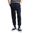 thumbnail image 3 of G-Style USA Men's Fleece Jogger Sweatpants with Pockets MJ13121 - Navy - 2X-Large, 3 of 3