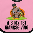 thumbnail image 4 of Inktastic First Thanksgiving Pilgrim Turkey Boys or Girls Baby Bib, 4 of 4