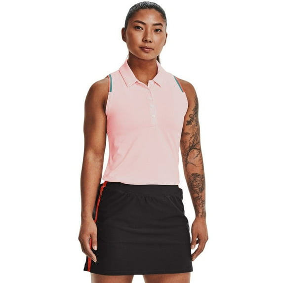 Under Armour 2022 Womens Zinger Point Slvls Polo White S