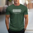 thumbnail image 3 of Ropa de Camiseta con estampado de letra de Los Ángeles, ropa de hombre de verano 2024, ropa de hombre Casual de calle, camiseta de manga corta con cuello redondo, 3 of 5