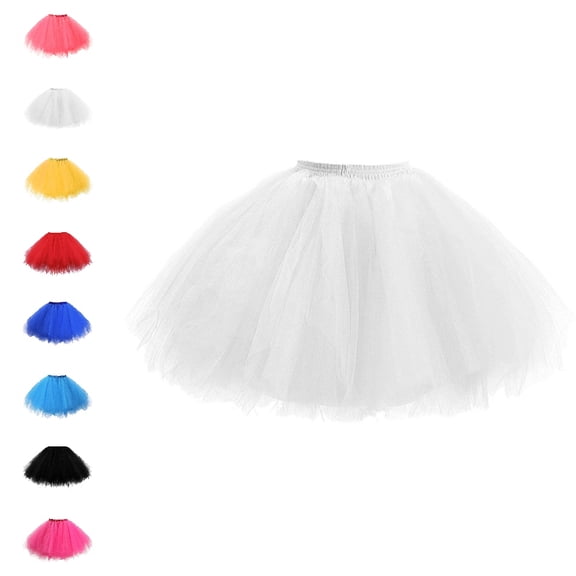 Bmisegm Halloween Girls Layered Mesh Tutu Ballet Dance Performance Skirt for Carnival Tutu Skirt One Size
