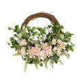 thumbnail image 2 of simhoa Floral Wreath Front Door Wreath 16 Inch Spring Summer Wreath for Window Ceremony Pink, 2 of 8